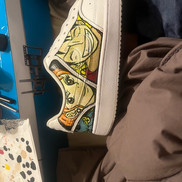 hand painted one piece nikes women’s size 9 or men’s size 7 - Picture 10 of 11